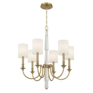 Lloyd  Chandelier in Aged Brass by Crystorama