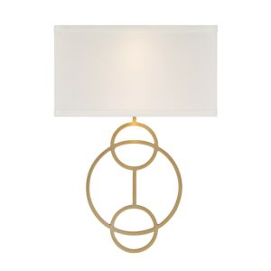 Laurel  Wall Sconce in Vibrant Gold by Crystorama