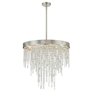 Winfield  Chandelier in Antique Silver by Crystorama