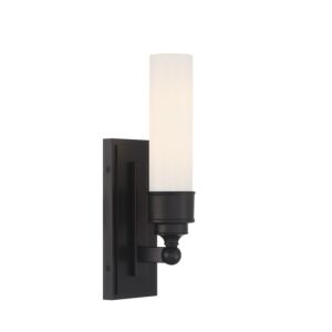 Wilcox LED Wall Sconce in Matte Black by Crystorama