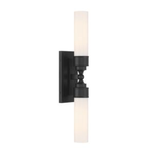 Wilcox LED Wall Sconce in Matte Black by Crystorama