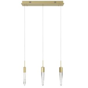 Aspen LED Pendant in Brushed Brass by Avenue Lighting