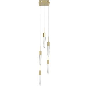 Aspen LED Pendant in Brushed Brass by Avenue Lighting