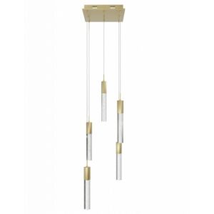 The Original Glacier LED Pendant in Brushed Brass by Avenue Lighting