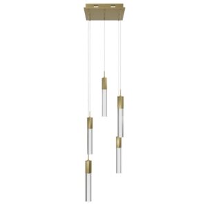 The Original Glacier LED Pendant in Brushed Brass by Avenue Lighting