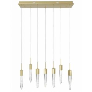 Aspen LED Pendant in Brushed Brass by Avenue Lighting