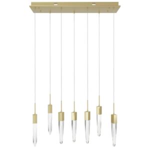 Aspen LED Pendant in Brushed Brass by Avenue Lighting