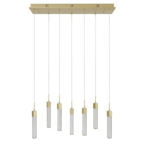 Boa LED Pendant in Brushed Brass by Avenue Lighting