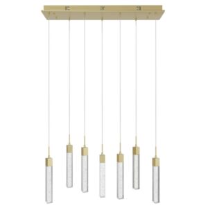 The Original Glacier LED Pendant in Brushed Brass by Avenue Lighting