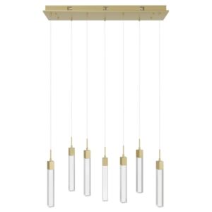 The Original Glacier LED Pendant in Brushed Brass by Avenue Lighting