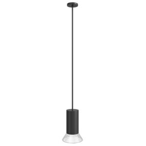 Newport LED Pendant in Black by Avenue Lighting