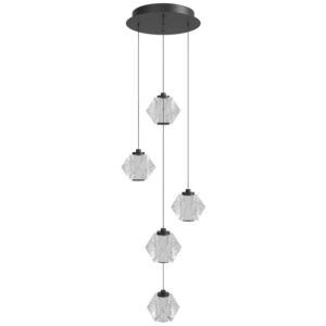 Beluga LED Pendant in Black by Avenue Lighting