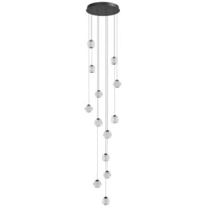 Beluga LED Pendant in Black by Avenue Lighting