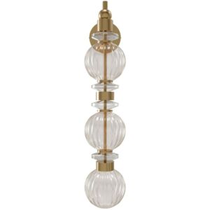 Avra LED Wall Sconce in Aged Brass by Avenue Lighting