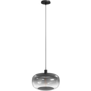 Monaco  Pendant in Black+Smoky by Avenue Lighting