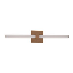 Linear LED Bathroom Vanity Light in Satin Brass by Craftmade