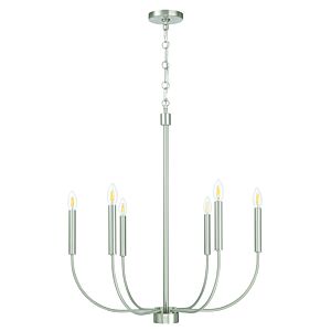 Traci  Chandelier in Brushed Polished Nickel by Craftmade