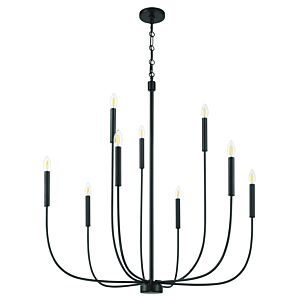 Traci  Chandelier in Flat Black by Craftmade