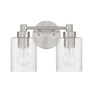 Lyndsey  Bathroom Vanity Light in Brushed Polished Nickel by Craftmade