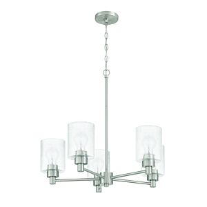 Lyndsey  Chandelier in Brushed Polished Nickel by Craftmade