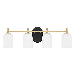 Council  Bathroom Vanity Light in Flat Black Satin Brass by Craftmade