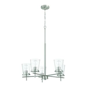 Connell  Chandelier in Brushed Polished Nickel by Craftmade