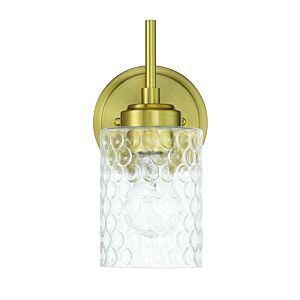 Claire  Wall Sconce in Satin Brass by Craftmade