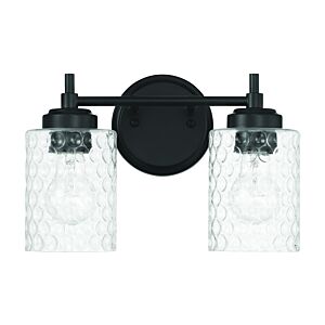 Claire  Bathroom Vanity Light in Flat Black by Craftmade