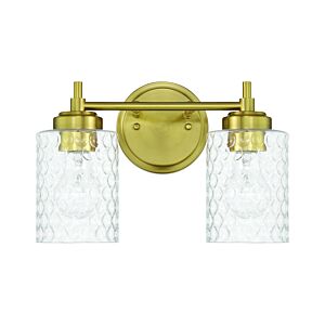 Claire  Bathroom Vanity Light in Satin Brass by Craftmade