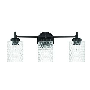 Claire  Bathroom Vanity Light in Flat Black by Craftmade