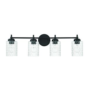 Claire  Bathroom Vanity Light in Flat Black by Craftmade