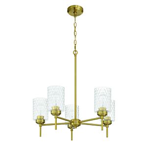 Claire  Chandelier in Satin Brass by Craftmade