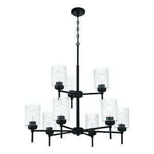 Claire  Chandelier in Flat Black by Craftmade