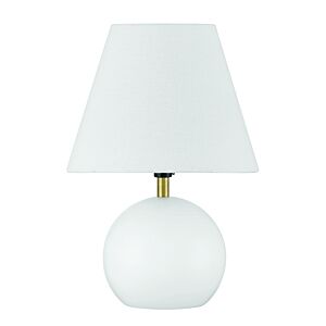 Olive  Table Lamp in White Satin Brass by Craftmade