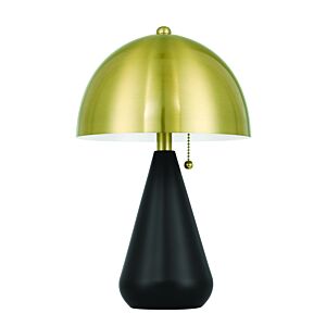 Shelby  Table Lamp in Flat Black Satin Brass by Craftmade