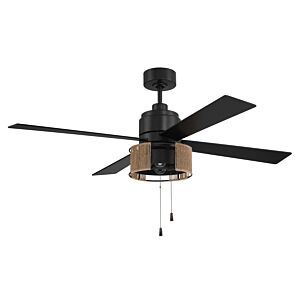 Kensey 52" Ceiling Fan in Flat Black by Craftmade