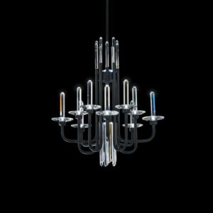 Calliope LED Chandelier in Black by Schonbek