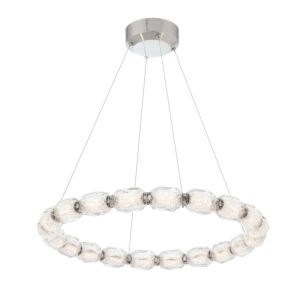 Seduction LED Pendant in Polish Nickel by Schonbek Forever