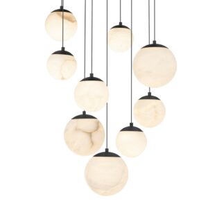 Pisces LED Pendant in Black by Modern Forms