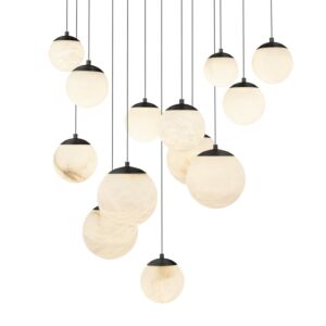 Pisces LED Pendant in Black by Modern Forms