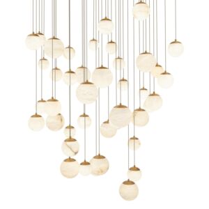 Pisces LED Pendant in Aged Brass by Modern Forms