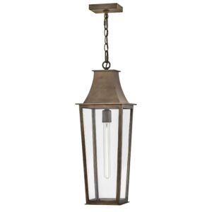 Georgetown LED Hanging Lantern in Burnished Bronze by Hinkley