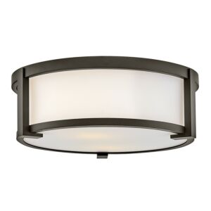 Lowell LED Flush Mount in Oil Rubbed Bronze by Hinkley