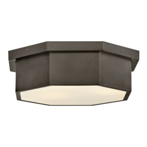 Facet LED Flush Mount in Black Oxide by Hinkley