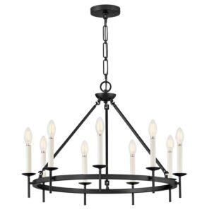 Copley LED Chandelier in Black by Hinkley