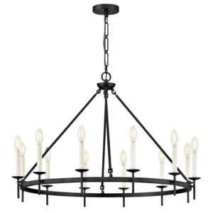 Copley LED Chandelier in Black by Hinkley