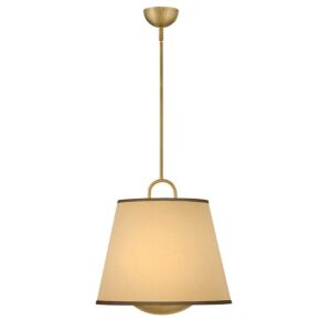 Sonia LED Pendant in Lacquered Brass by Hinkley