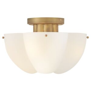 Becca LED Semi-Flush Mount in Heritage Brass by Hinkley