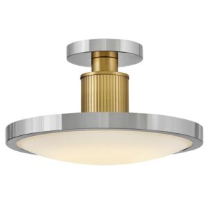 Kieran LED Semi-Flush Mount in Polished Nickel by Hinkley