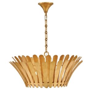 Reina LED Chandelier in Distressed Brass by Hinkley